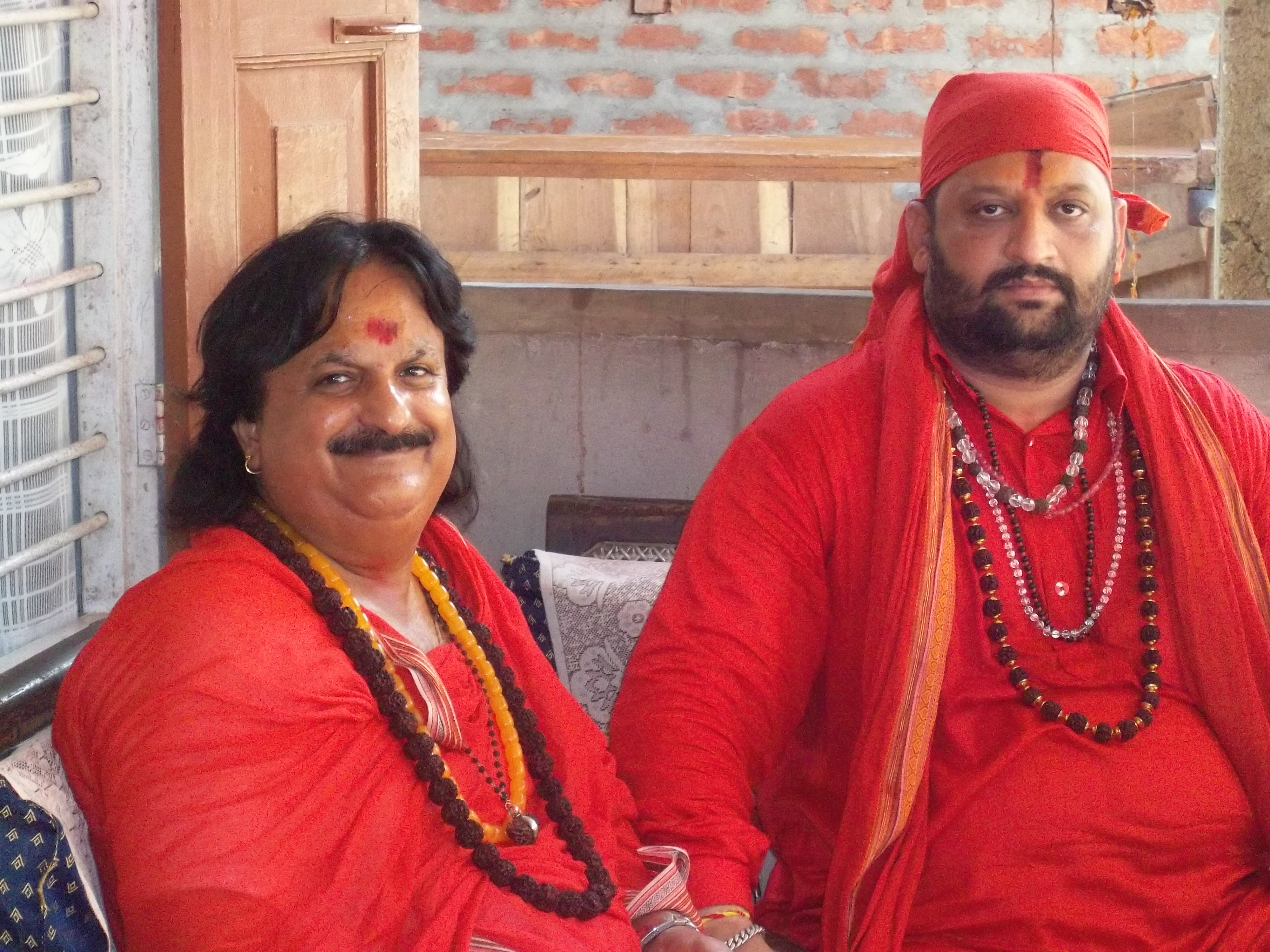 lalbaba with his deciple Rajeswranand in mansha puja